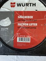 Würth Saugheber mit Vakuumpumpe 120 kg im Koffer gebraucht