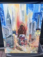 Grosses New York Skyline Kunstbild. Unikat 