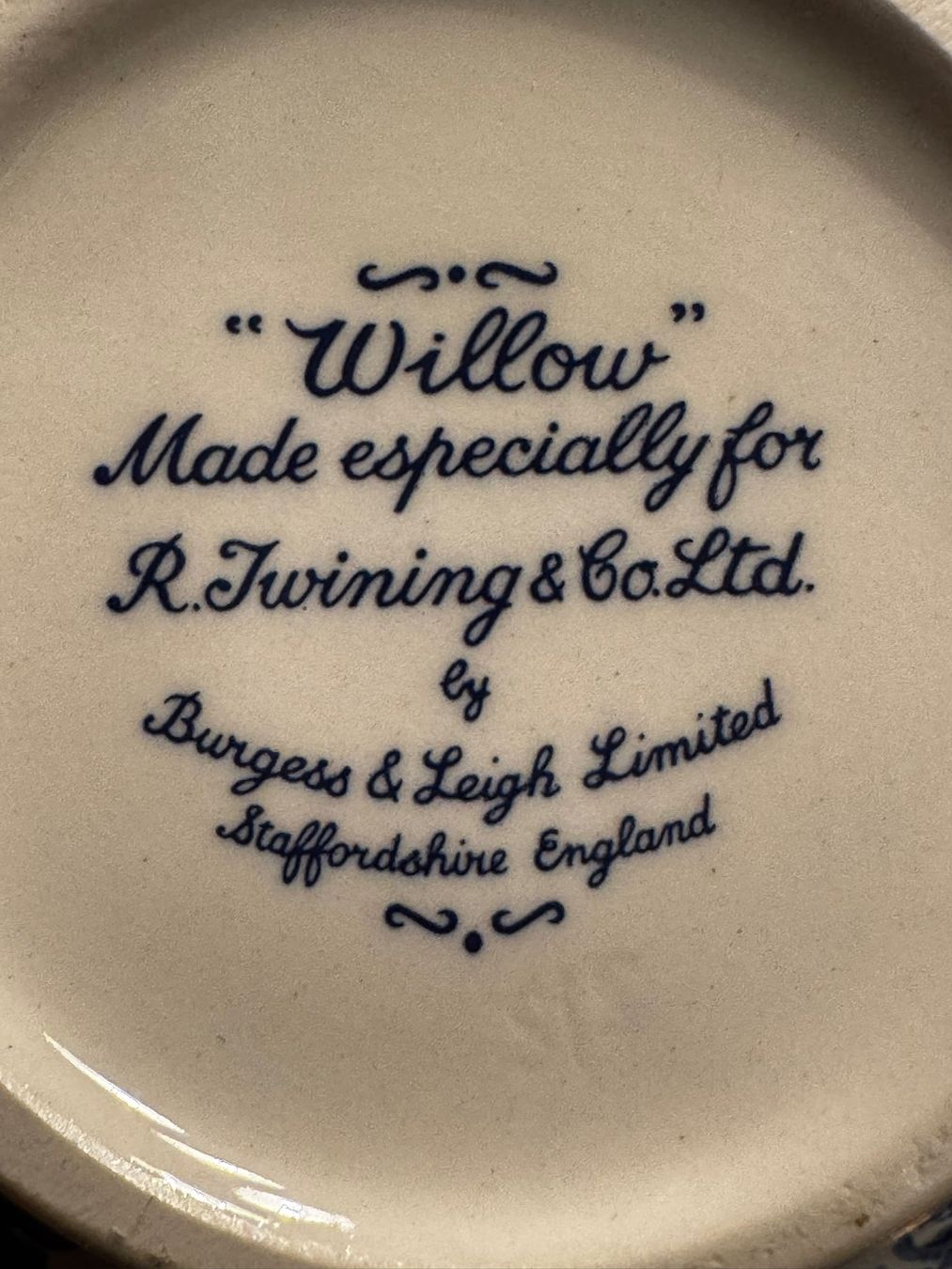 Zuckerdosen: Blau-weisse Teedose/ "Willow" Ingwerglas – Gebraucht aus Egg b. Zürich von Brocki_Insel_Egg 5