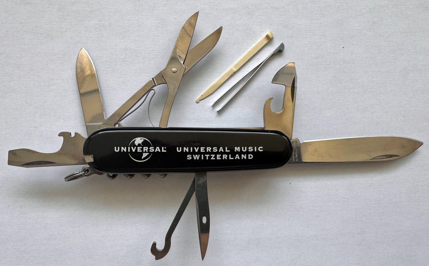 Victorinox Taschenmesser: Taschenmesser/Sackmesser "Universal Music Switzerland" – Neu (gemäss Beschreibung) aus Zürich von Policepatch 2
