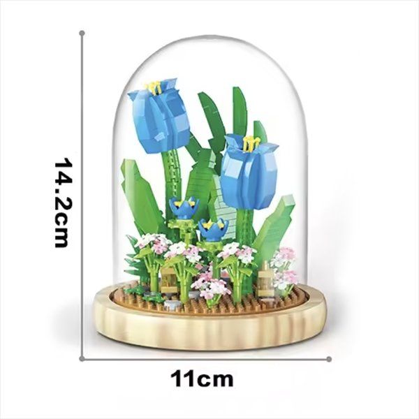 Kit di costruzioni: Blume im Glas: Tulpen / Mini-Bausteine – Nuovo e nell'imballaggio originale da Meisterschwanden venduto da Bigi1 2