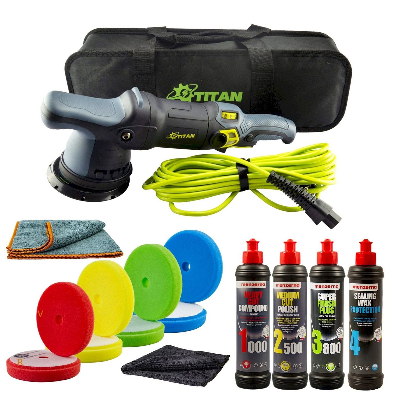 Tutte le macchine: Titan TDA15C-Set Exzenter-Poliermaschine – Nuovo e nell'imballaggio originale da Bottighofen venduto da zaap