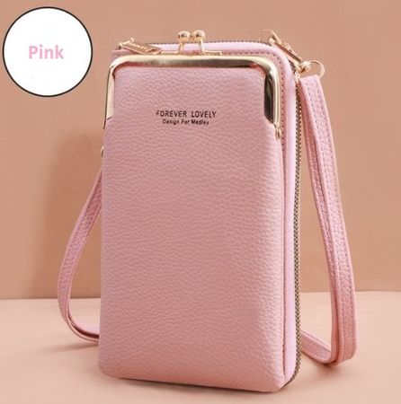 Damen Handtasche Umhängetasche für Handy Geldbörse etc. pink