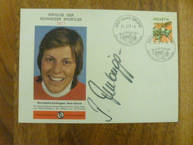 Brief Erfolg d Schweizer Sportler 1977 Bernadette Zurbriggen Kaufen