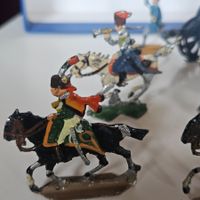 13 alte Reiter-Zinnfiguren