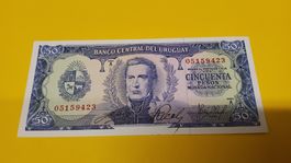 Uruguay 50 Pesos Geldschein,Schein,Banknote,50,alsSammler