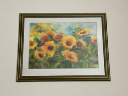 Aquarell-Kunstdruck Ute Mertens 90x70 frohes Leuchten