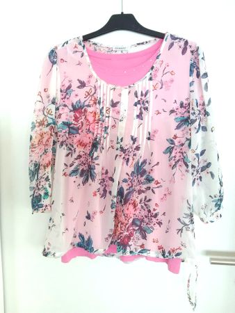 DAMART,  TWIN SET Sommerbluse, Gr M