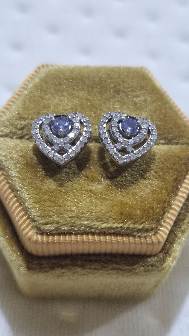 Ohrringe & -stecker: Tanzanite Diamond Earrings  – Neu (gemäss Beschreibung) aus Château-d'Oex von mgj_9559 1