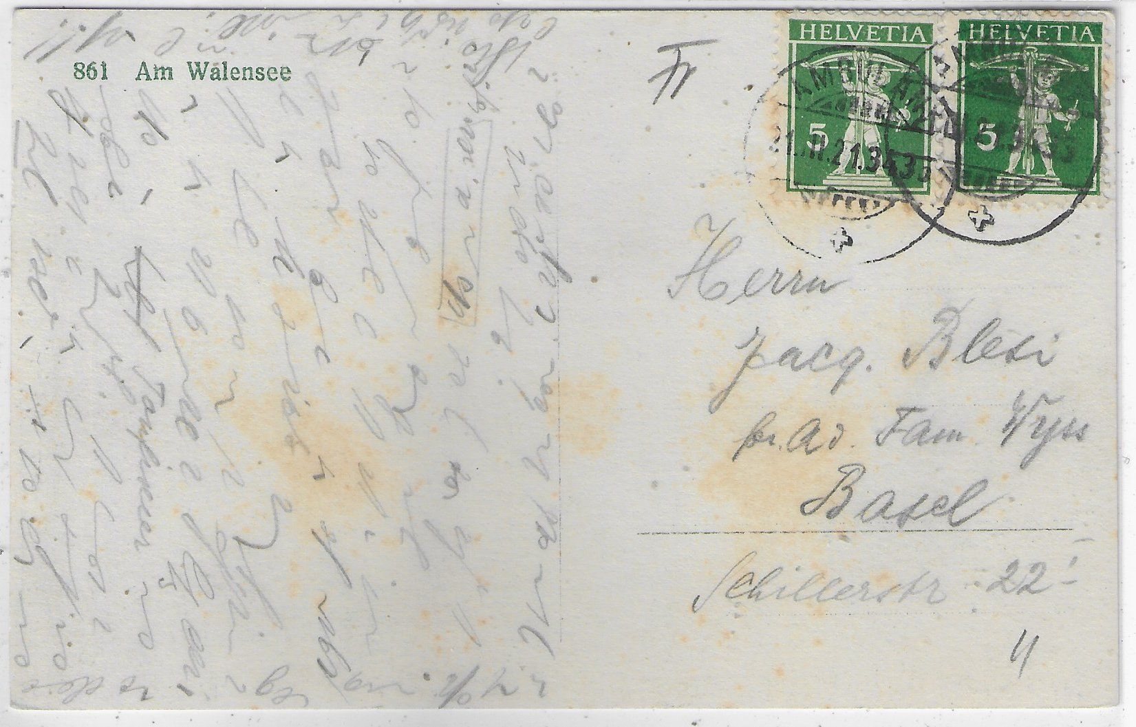 Cartes postales: Am Walensee – D'occasion à Ettingen par Kartenplanet 1