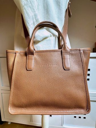 Sac Longchamp Le Foulonné - Cuir Grainé Caramel.