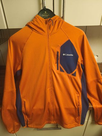 Columbia Fleece Jacket Orange and Blue, Size M