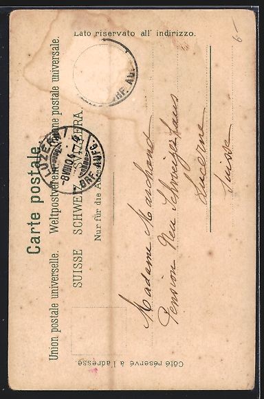 Cartoline postali: Interlaken, Jungfrau vom Rugenhügel ges – Usato da Berlin venduto da bartko-reher 1