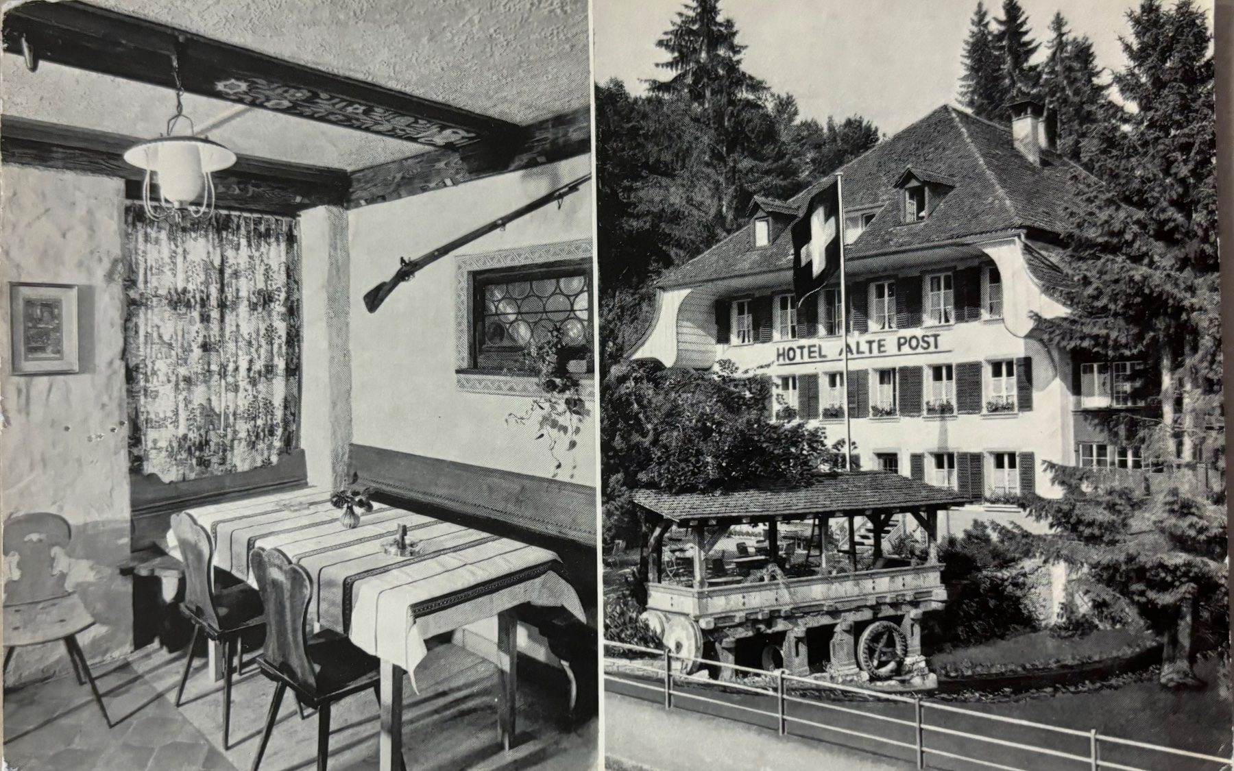 Cartes postales: Weissenburg BE, Hotel Alte Post, 1963 – D'occasion à Frauenfeld par Merk52