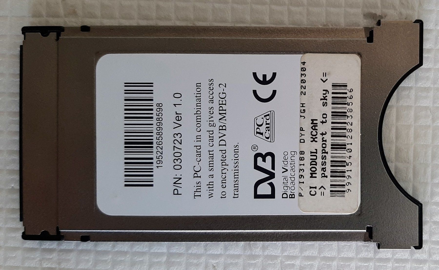 Moduli & Schede di funzione: CI Modul XCAM – Usato da Zürich venduto da Zurich 1