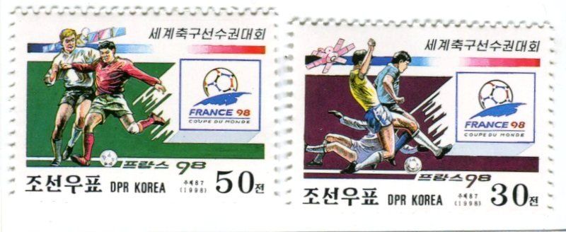 Tutti i francobolli: Briefmarken "Fussball". Korea – Nuovo e nell'imballaggio originale da Basel venduto da Butsch5