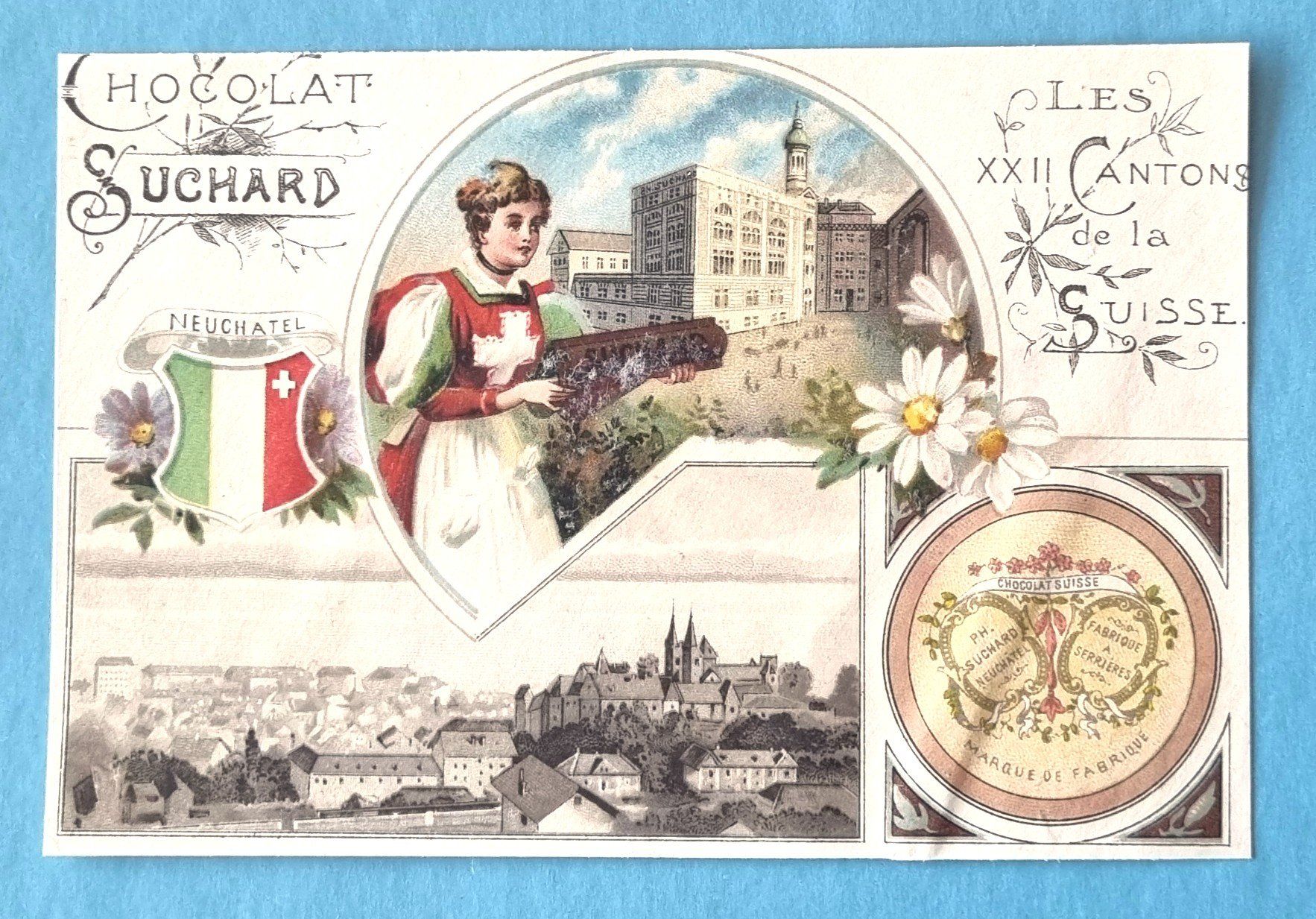 Ansichtskarten: Chocolat Suchhard - Neuchatel - Sammelbild – Gebraucht aus Rothrist von RROENK