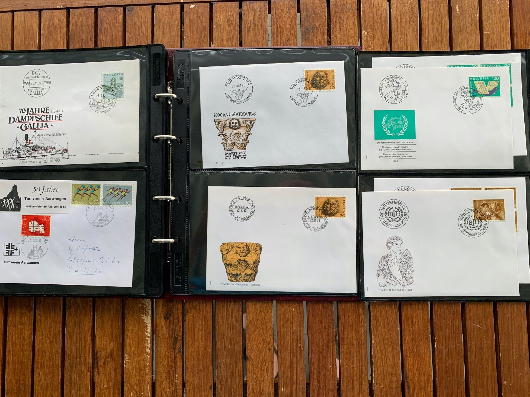 Tutti i francobolli: 1983 - Classeur 56 FDC - mit Einzelmarken - avec tbr isolés – Nuovo (secondo la descrizione) da Chavornay venduto da 4dphila 7