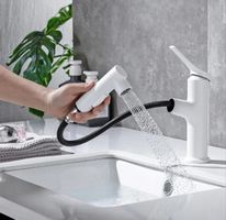 Waschbeckenarmatur ausziehbare Brause 2 Strahlarten
