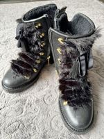 Diavolezza Stiefeletten Boots Gr. 39, Pelz+Futter, Goldhaken