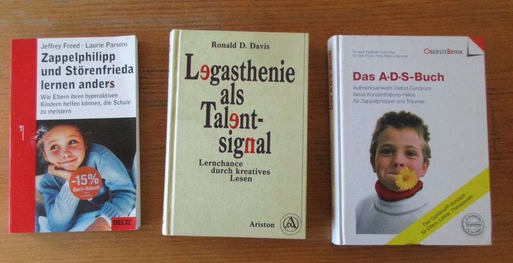 3x Buch ADS Aufmerksamkeits Syndrom Legasthenie Talentsignal | Kaufen ...