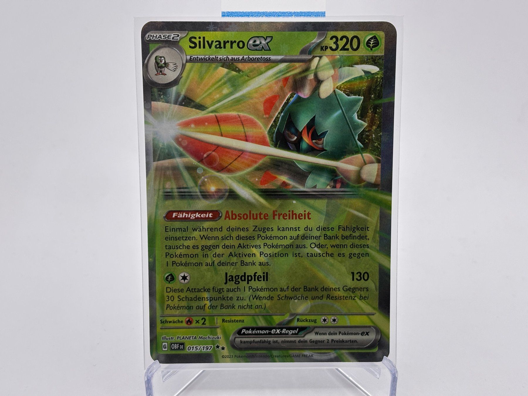Pokémon Carte collezionabili: Obsidianflammen - Silvarro ex  (OBF 15) - DE – Nuovo (secondo la descrizione) da Allschwil venduto da Bullach