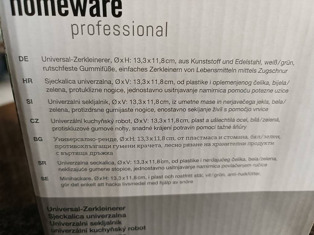 Elettrodomestici da cucina: Universal-Zerkleinerer – Usato da Bätterkinden venduto da Elefantenzoo 1