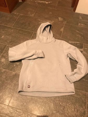 Fleece whiteout mit Kapuze