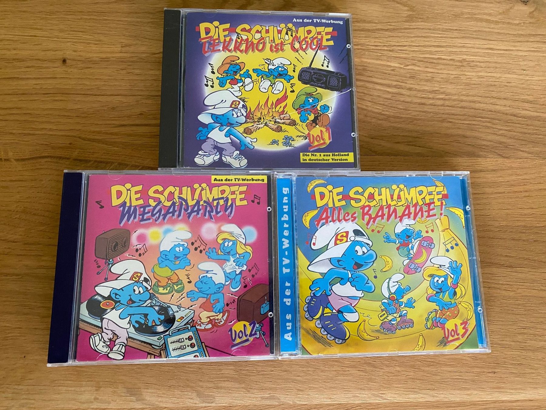 CD: Die Schlümpfe CDs Tekkno VOL 1 -3 – Usato da Bätterkinden venduto da Albera