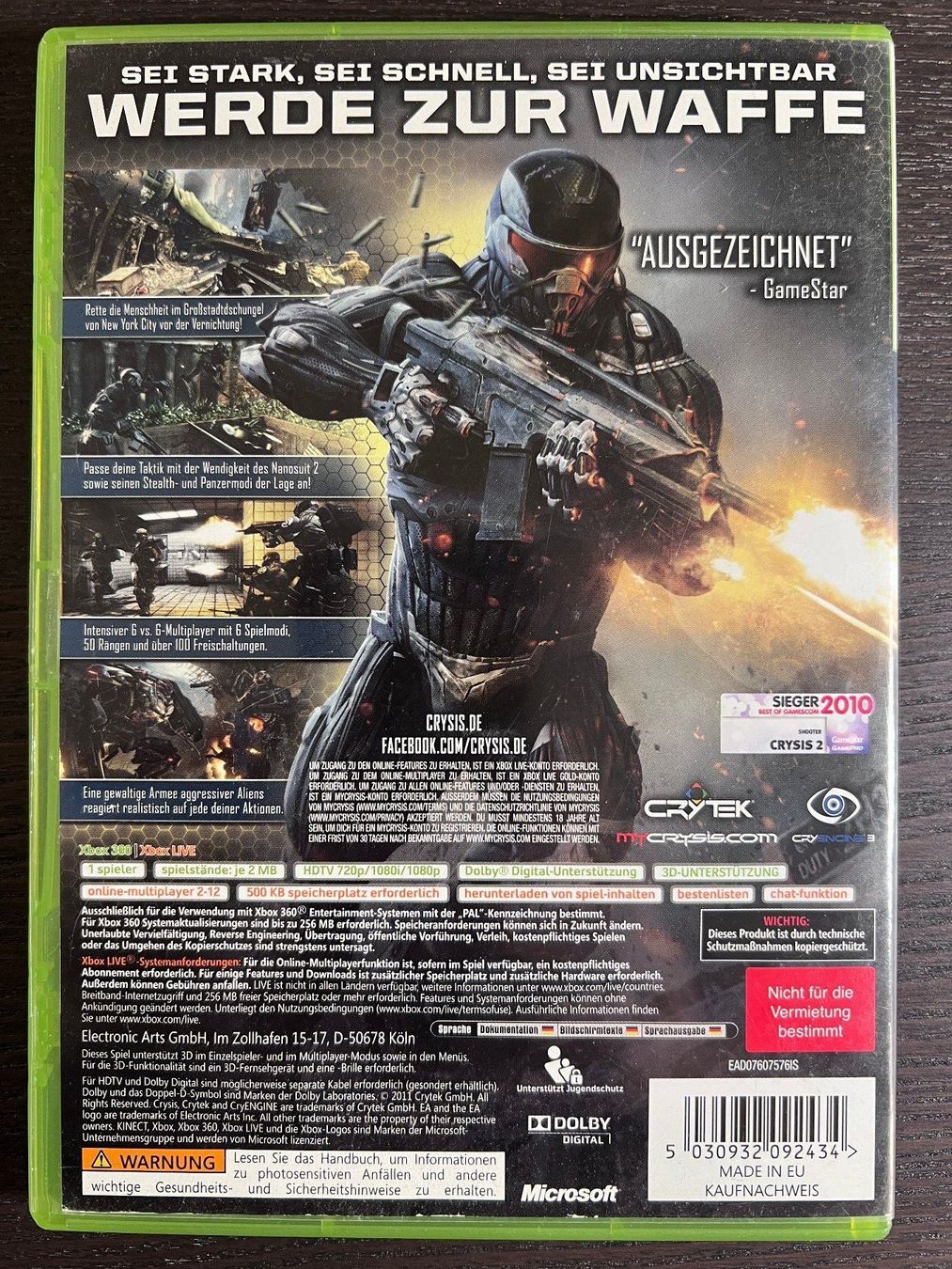 Microsoft Giochi: Crysis 2 – Usato da Zürich venduto da GameFreunde 1