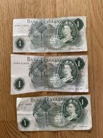 Bank of England 1 Pound Noten gebraucht 3 Stk