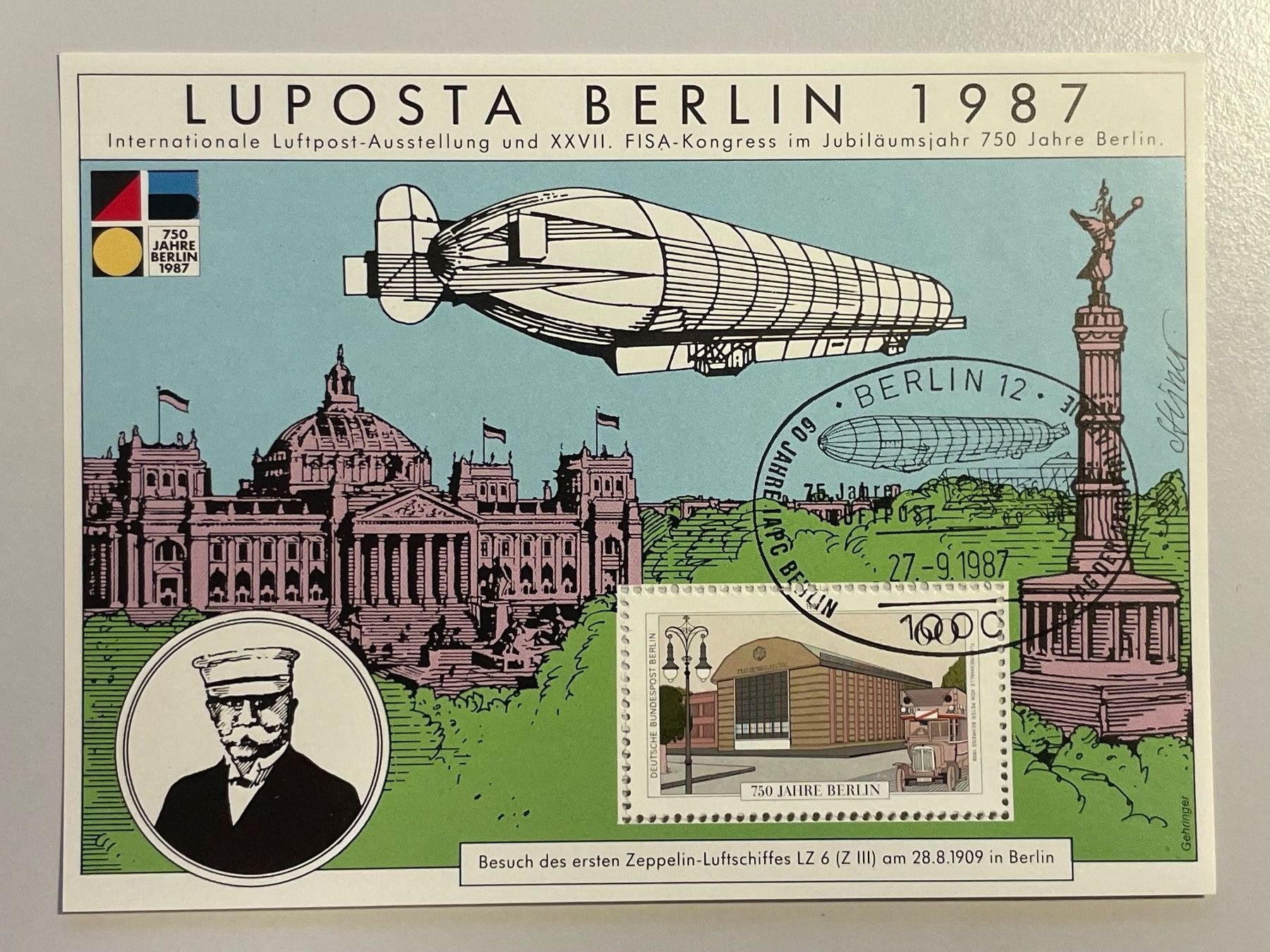 Tutti i francobolli: 1987 LUPOSTA Berlin – Usato da Küssnacht am Rigi venduto da POSTOMASTER