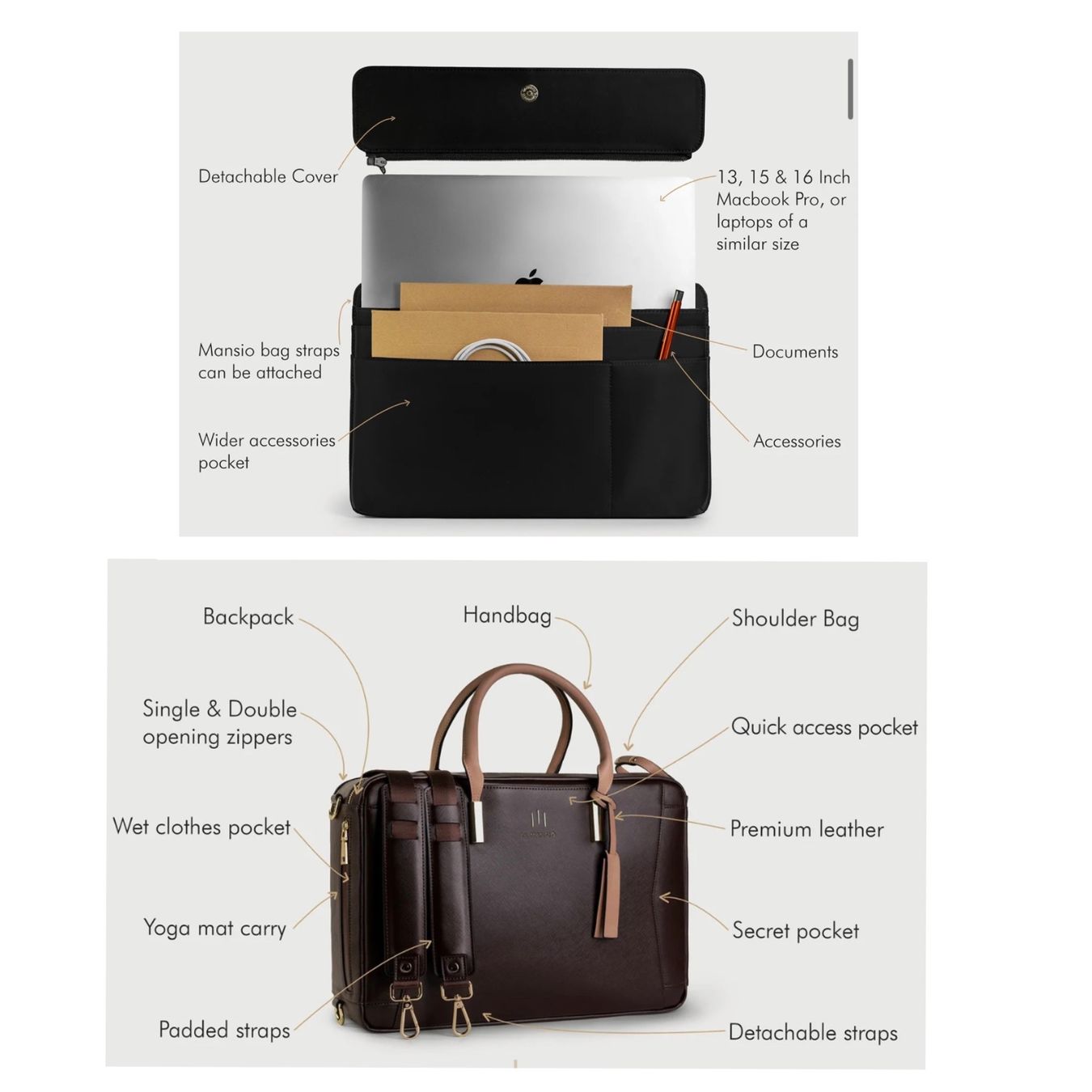 Taschen: La Mansio Businesstasche (Set) – Gebraucht aus Steffisburg von laura_bazinga 9