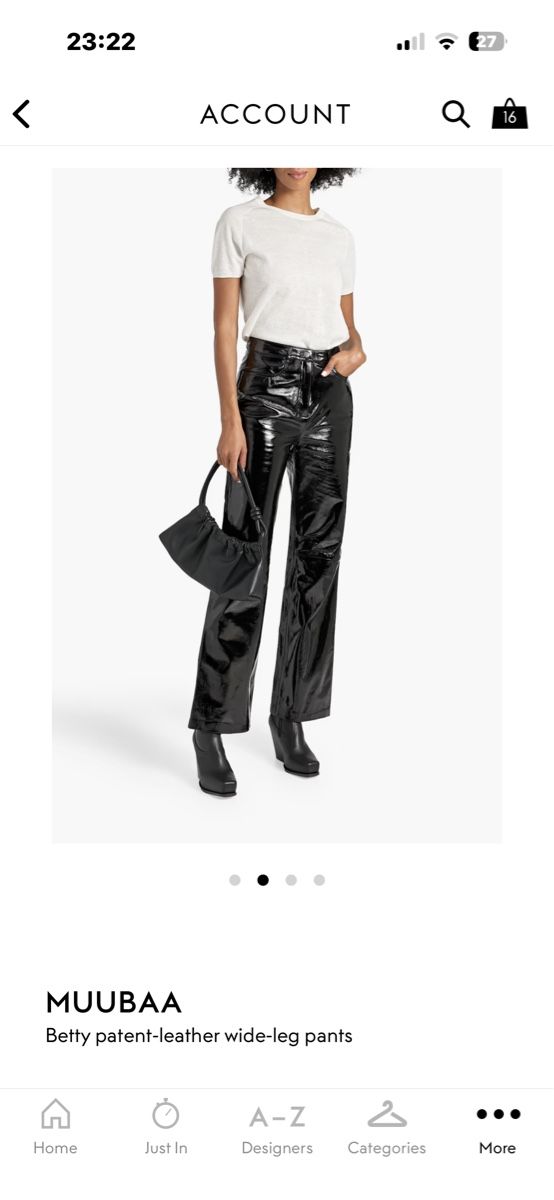 Pantaloni: MUUBAA patent-leather trousers – Nuovo e nell'imballaggio originale da Aarau venduto da banzinho