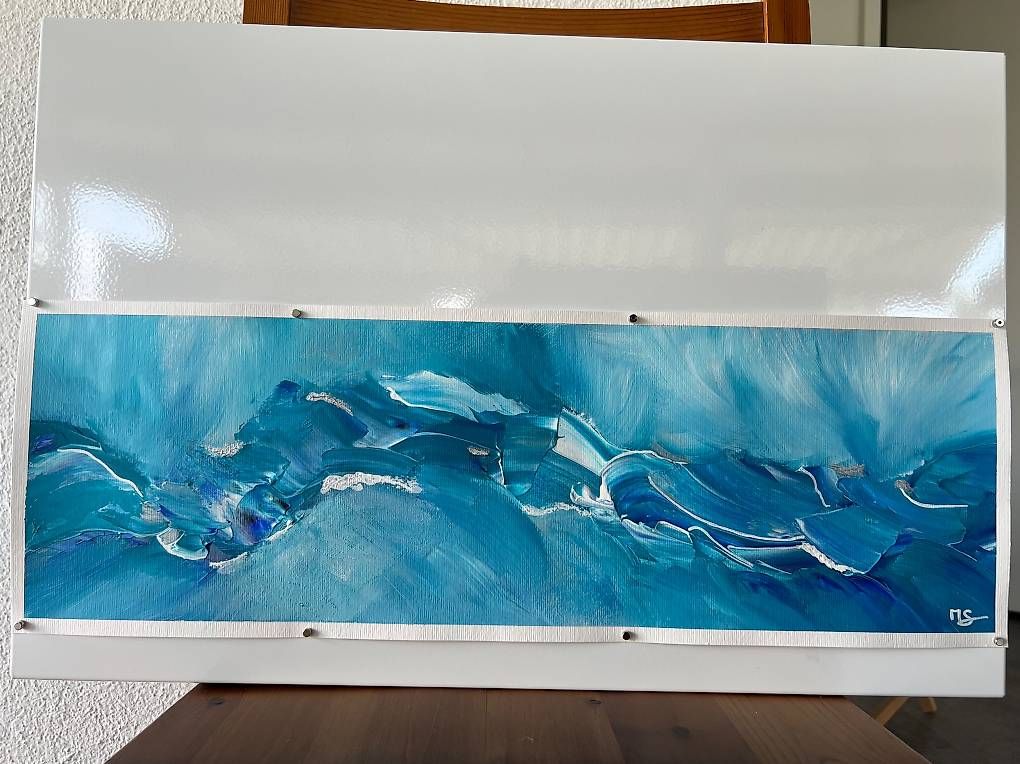 Dipinti: Acrylbild 20x60cm türkis – Nuovo e nell'imballaggio originale da Urdorf venduto da manuela4 1