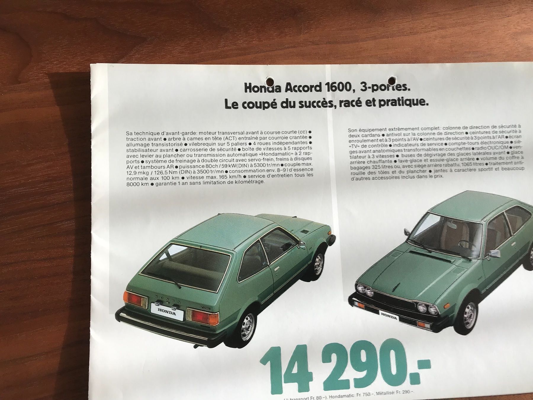 Honda Dokumente: Honda Prospekt – Gebraucht aus Balterswil von Jeko1967