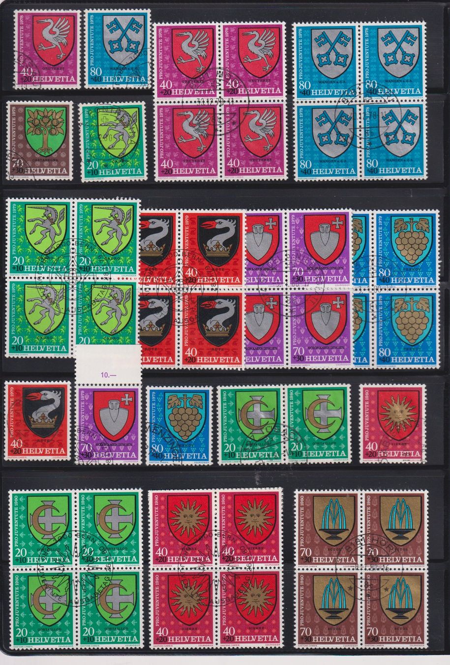 Tutti i francobolli: PJ Teilserien 1977 - 1980 – Usato da Koblenz venduto da Boerse6 1
