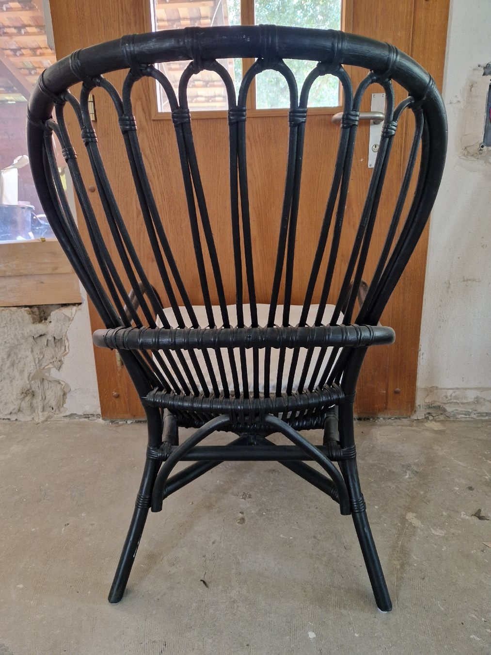 Ikea Poltrone: Sessel Rattan schwarz – Usato da Nussbaumen TG venduto da cherry_lady 1