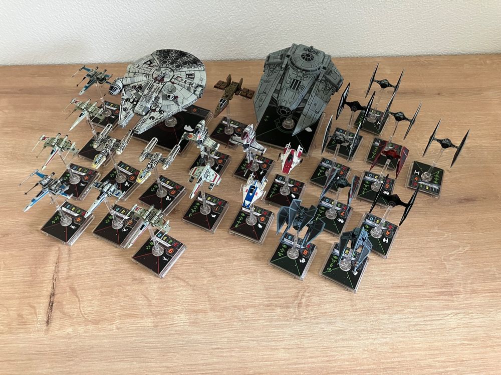 Star Wars XWing TabletopSpiel Sammlung mit viel Zubehör Kaufen auf
