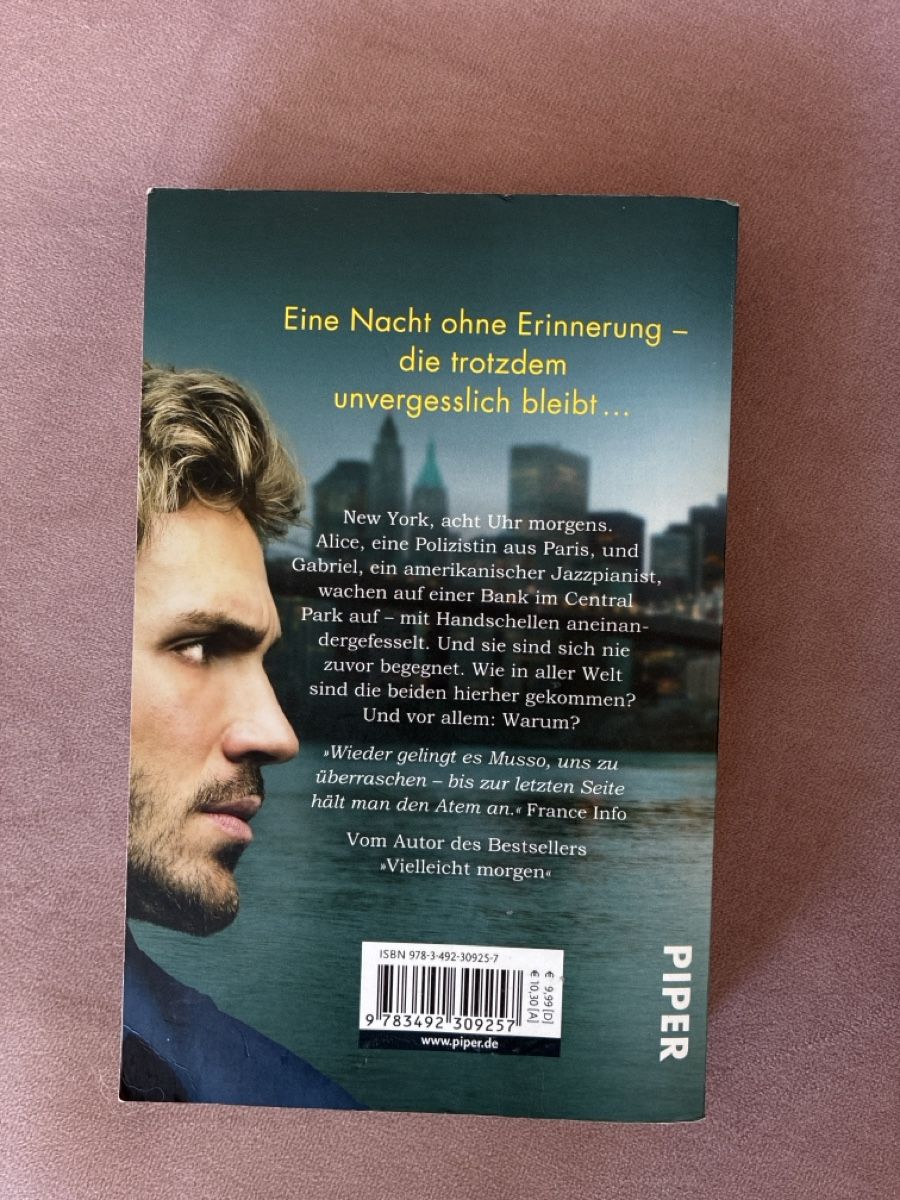 Bücher: Musso Nacht im Central Park – Gebraucht aus Walenstadt von bedina92 1