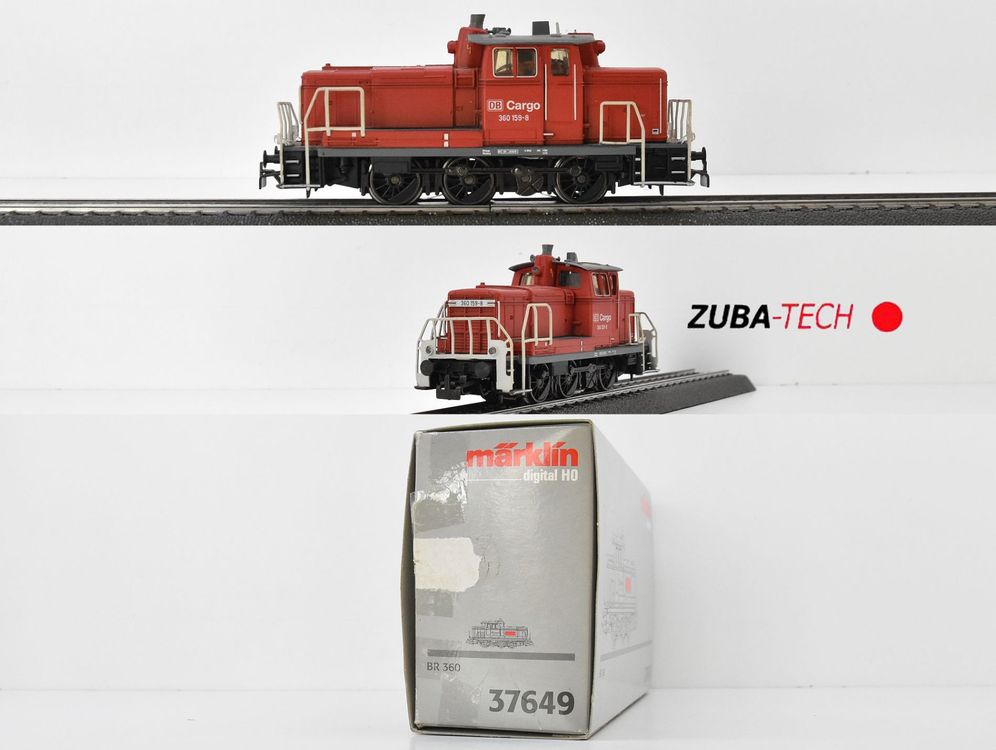 Locomotive Diesel Märklin HO 37649 DB BR 360 Cargo - Bon état Avec Boîte