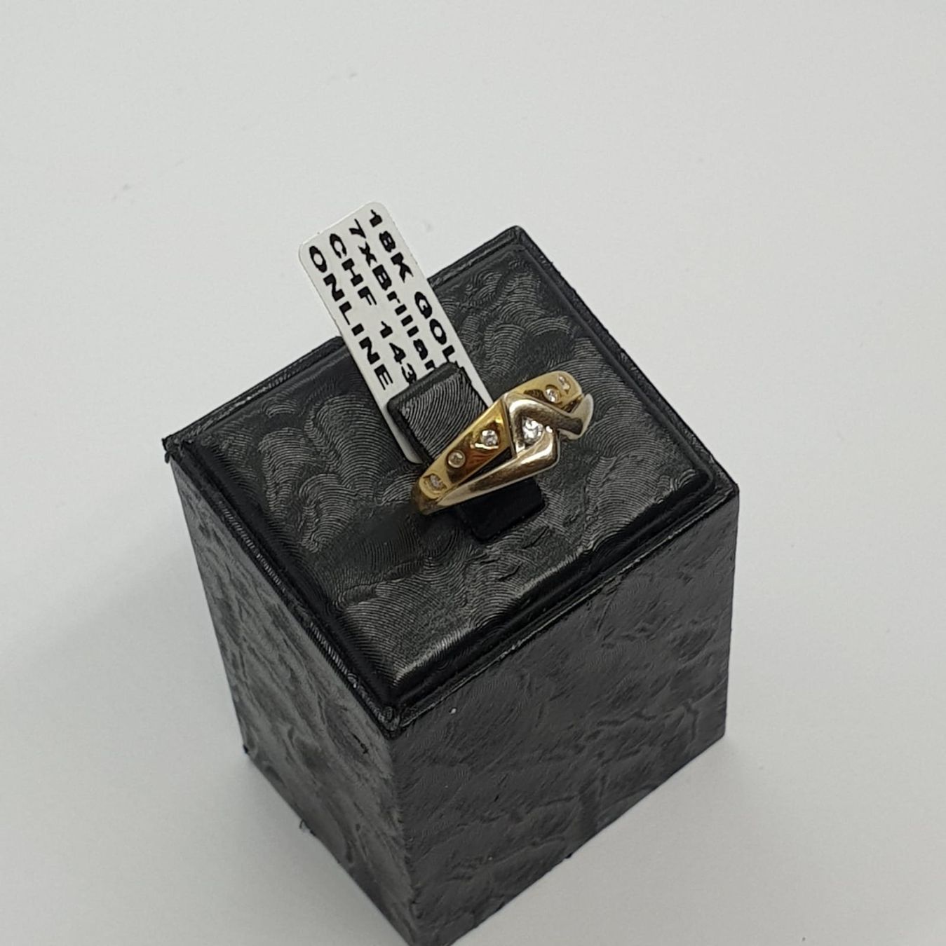 Anelli: Echt 18K Gold - 7x Diamant Ring – Usato da Luzern venduto da Luzern-Goldhaus 1
