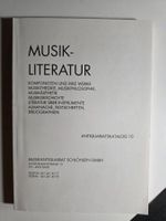 Musik Literatur - Antiquariatskatalog 10 Schlöhlein Basel 93