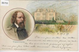 Alfred Tennyson, 1. Baron Tennyson - Geburtshaus - Litho