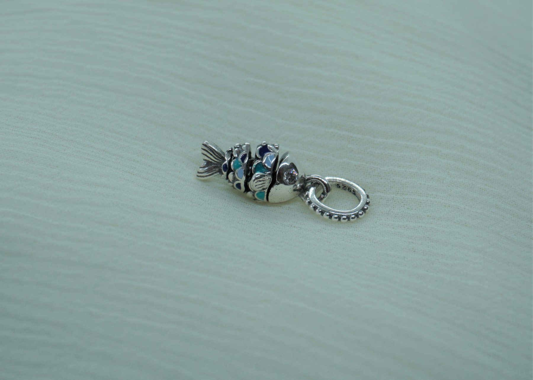 Anhänger: Charm zu Pandora "Fisch beweglich" Silber 925 – Neu (gemäss Beschreibung) aus Niederbüren von Fidi5