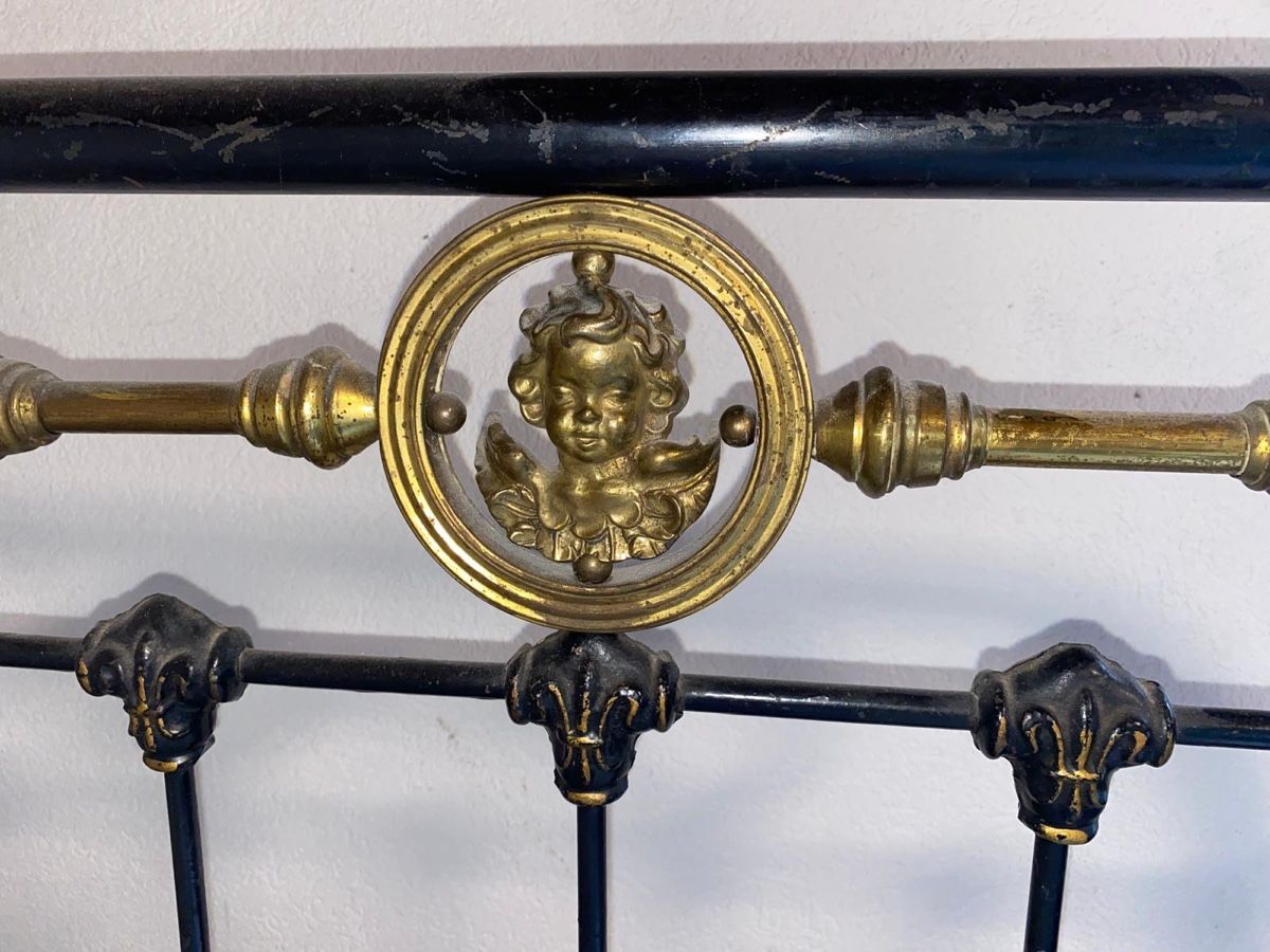 Letti: Elegantes antikes Metallgitter Bett, auseinandernehmbar – Usato da Niederglatt ZH venduto da AnFleischmann 2