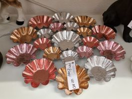 Teelichthalter oder Wanddekoration Metallic