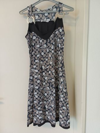 Marisa Damen Sommerkleid Gr XS 36 schwarz/grau Kleid