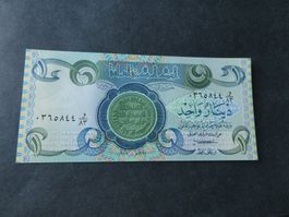 Irak, 1 Dinar     - ungefaltet