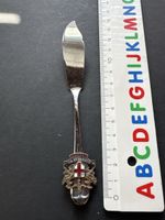 Buttermesser London Wappen silberfarbig England 